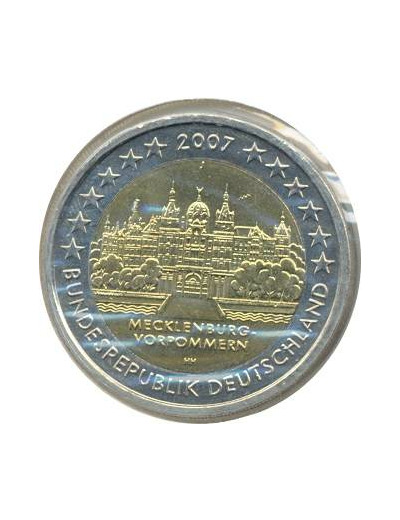 Allemagne 2007 J 2 EURO COMMEMORATIVE MECKLENBURG SUP