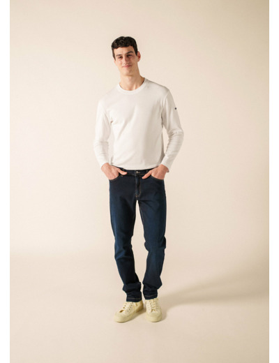 Jean droit David  denim de coton SAINT JAMES