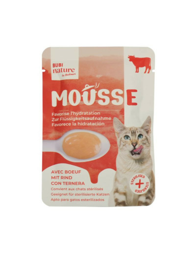 BUBI NATURE, Mousse au boeuf - 50g
