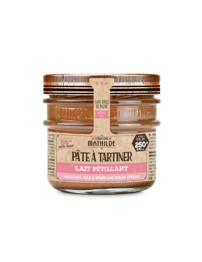 Pâte à tartiner Lait Noisette Petillant 250G