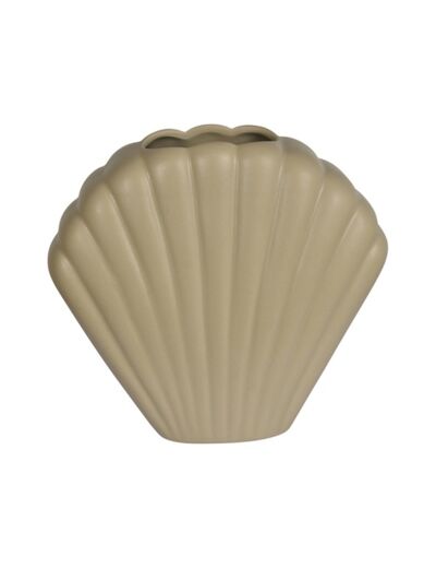 Vase ceramic Coki mm beige L19 P7 H18cm