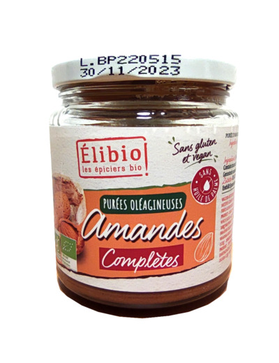 Purée d'Amandes Complètes Bio 250g