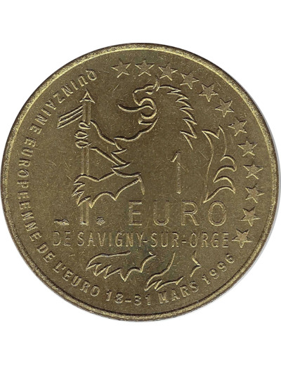 EURO TEMPORAIRE 1 EURO DE SAVIGNY-SUR-ORGE 1996 UNC