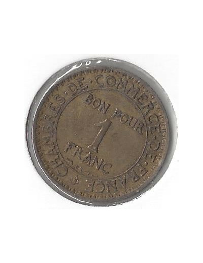 FRANCE 1 FRANC DOMARD 1923 TTB+