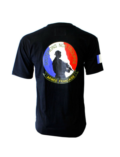 T-shirt  Soutenons nos troupes (Paratrooper Inc.)