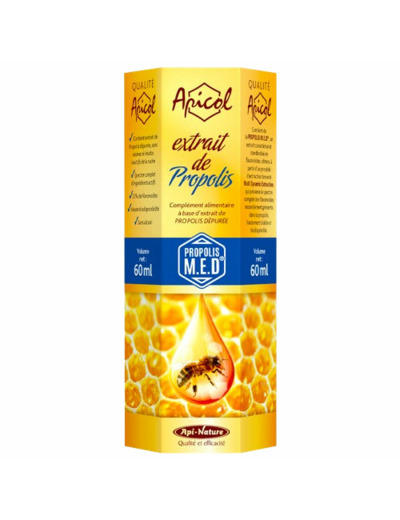 Extrait de Propolis Apicol-60 ml-Api nature