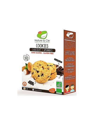 COOKIE CHOCOLAT AMANDES (8) 150G NATURE & COMPAGNIE