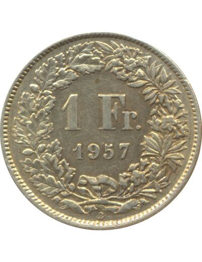 SUISSE 1 FRANC 1957 B TTB+