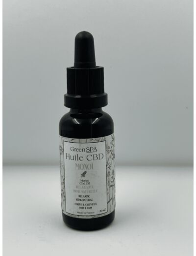 Huile Bio CBD au monoï