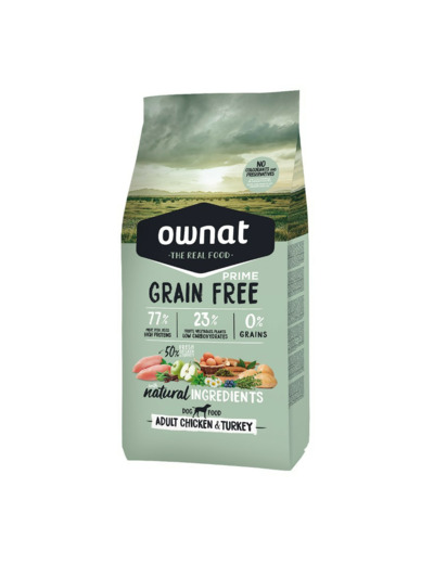 OWNAT GF Prime Adult, Poulet & Dinde - 3KG