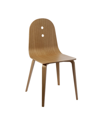 Chaise bois HELINA Chêne naturel