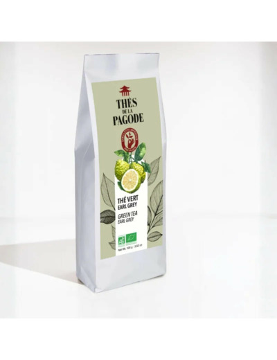 Thé vert Earl Grey Bio-100g-Thés de la Pagode