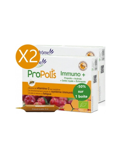 Offre duo Immuno + 20 amp de 10ml le 2ème à 50%