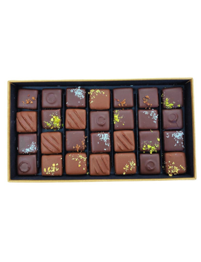 28 Pralinés - Noir & lait