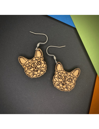 Boucles d'Oreilles Animal Chat B