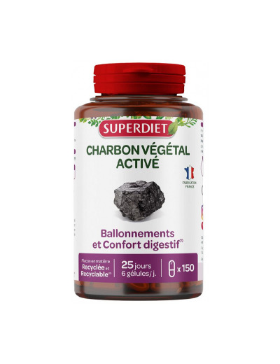 Charbon Végétal Activé 150 gélules
