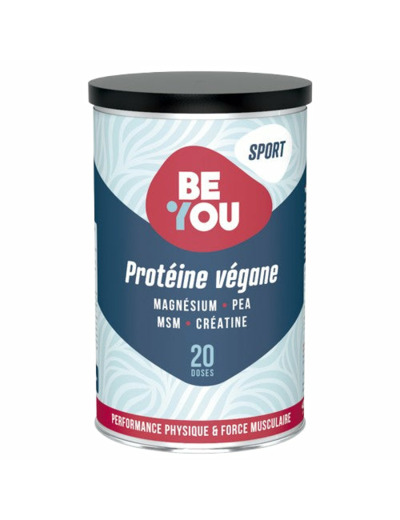 BeYou Sport Protéines Végane 400g Api Nature | Pisane™, Créatine, Levagen®+
