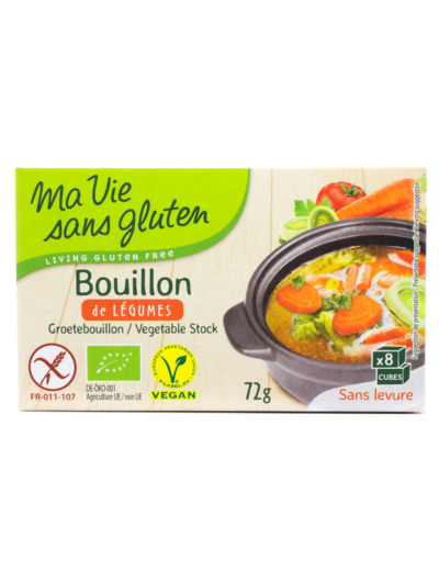 Bouillon de Légumes Sans Gluten Bio 72g