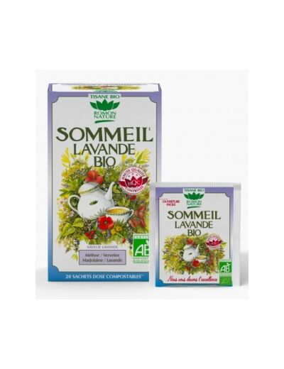 Tisane Sommeil Lavande bio 20 sachets