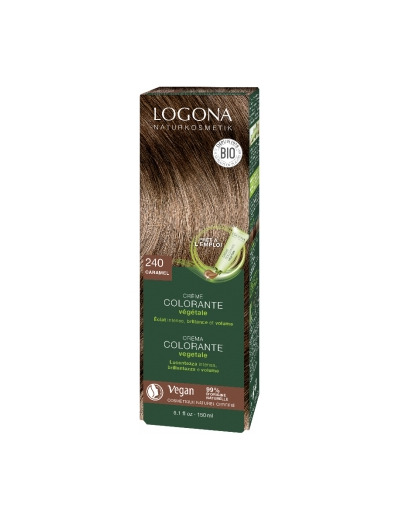 Crème colorante végétale Caramel cheveux blonds moyens à chatains 150ml