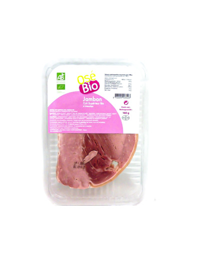 Jambon Cuit Supérieur Bio 160g