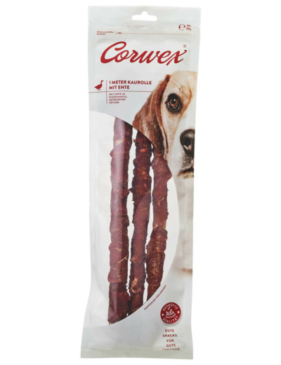 Friandises XXL Corwex rouleaux à mâcher au canard (1m)