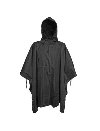 Poncho 100% RIPSTOP (noir)