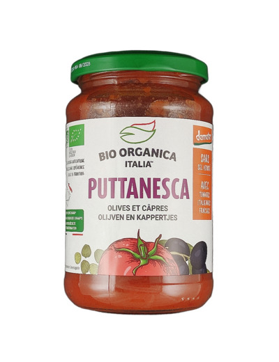 Sauce Puttanesca Olives et Câpres 350g Bio
