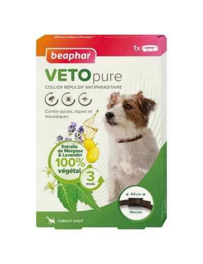 VETOpure, collier répulsif antiparasitaire pour chien/chiot