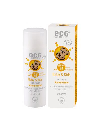 Crème solaire babysun LSF/SPF45 Grenade et Argousier 50ml