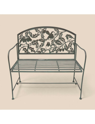 Banc de jardin fleuri 105x45x102
