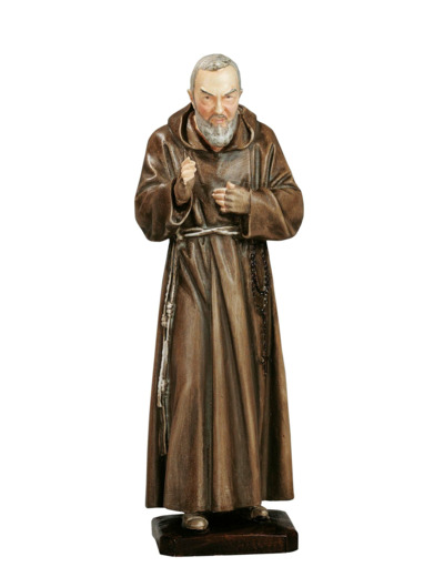 Padre Pio 80cm résine polychrome  PEINT à la MAIN
