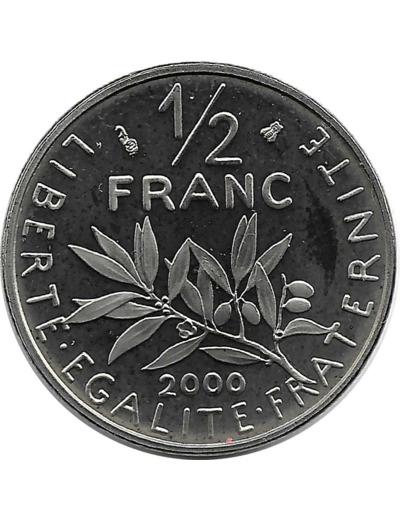 FRANCE 1/2 FRANC ROTY 2000 BE