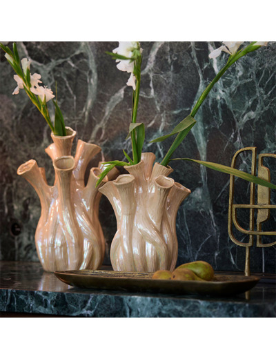 Grand plateau ovale BOIRA bronze antique 50x16x4cm