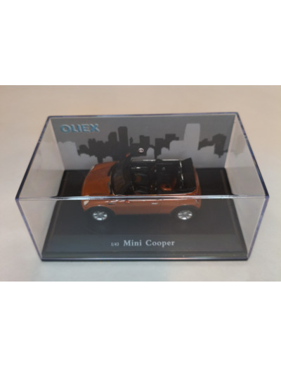 Mini Cooper Cabriolet Marron Orangé 2006 - 1/43 - Oliex