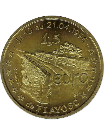 EURO TEMPORAIRE 1.5 EURO DE FLAYOSC 1996 UNC