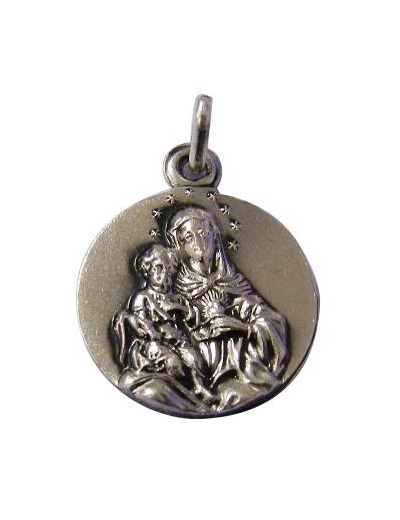 Médaille 17mm en Argent 925 - COEUR IMMACULE DE MARIE