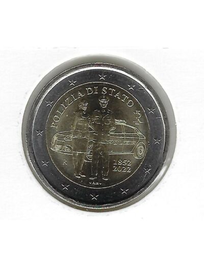 ITALIE 2022 2 EURO COMMEMORATIVE POLICE SUP