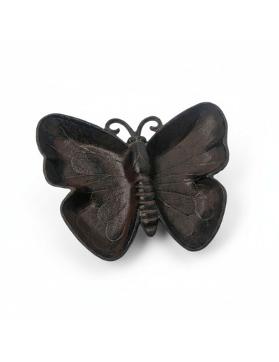 Mangeoire et Abreuvoir Papillon Monarque en Fonte 26x20x4cm