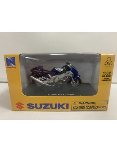 SUZUKI GSX 1300R GRISE ET BLEU NEWRAY 1/32 BOITE D'ORIGINE