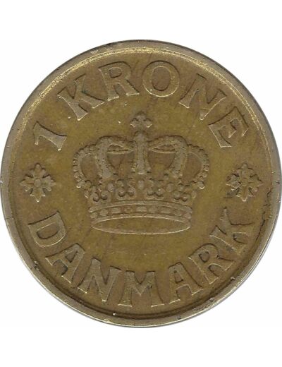 DANEMARK 1 KRONE 1926 HCNGJ TB+