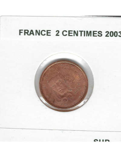 France 2003 2 CENTIMES SUP-