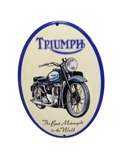 Plaque émaillée - TRIUMPH - vintage