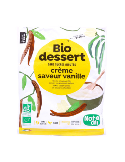 Crème Saveur Vanille Sans Sucres Ajoutés Bio 35g