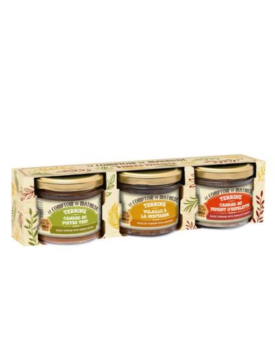 Coffret 3 terrines Estivales