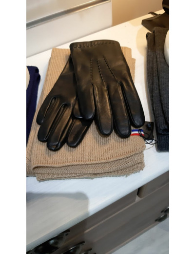 GH4240 Gants homme cuir noir