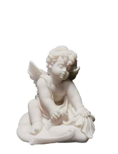 Statue en albâtre 10x11cm - ANGE
