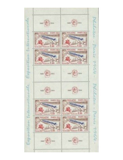 FRANCE 1964 Yvert 6 FEUILLET PHILATEC 8 Timbres