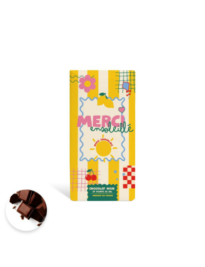 Tablette Merci Chocolat Noir 70% Pointe de Sel