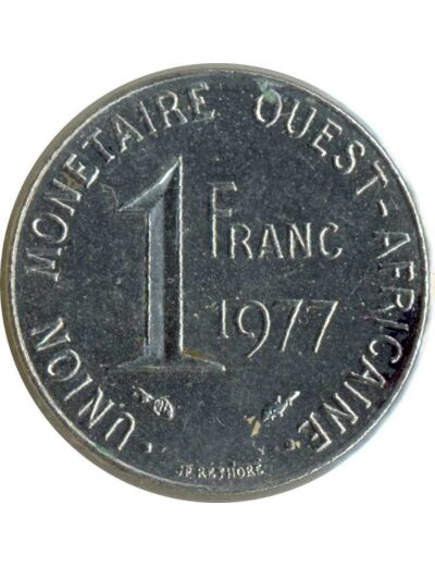 B.C.E.A.O 1 FRANC 1977 SUP-